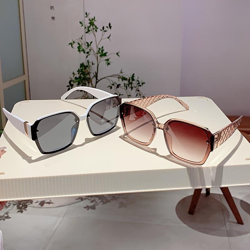 Классические квадратные солнцезащитные очки в стиле винтаж с заклепками для женщин и мужчин, дизайнерский бренд класса люкс, модные панк-очки, ромбовидные очки, солнцезащитные очки UV400