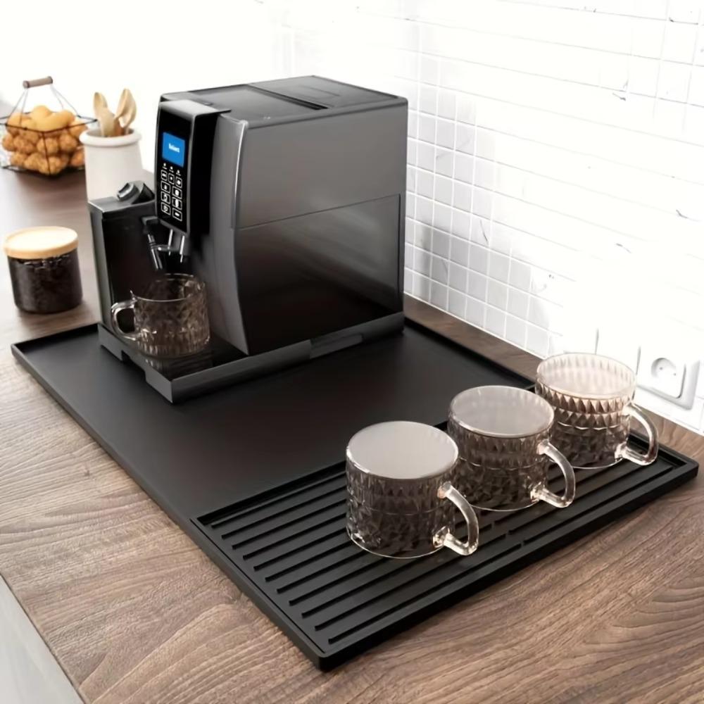 Wear-resistant Silicone Coffee Machine Mat Non-Slip Countertop Protector Mat  Kitchen
