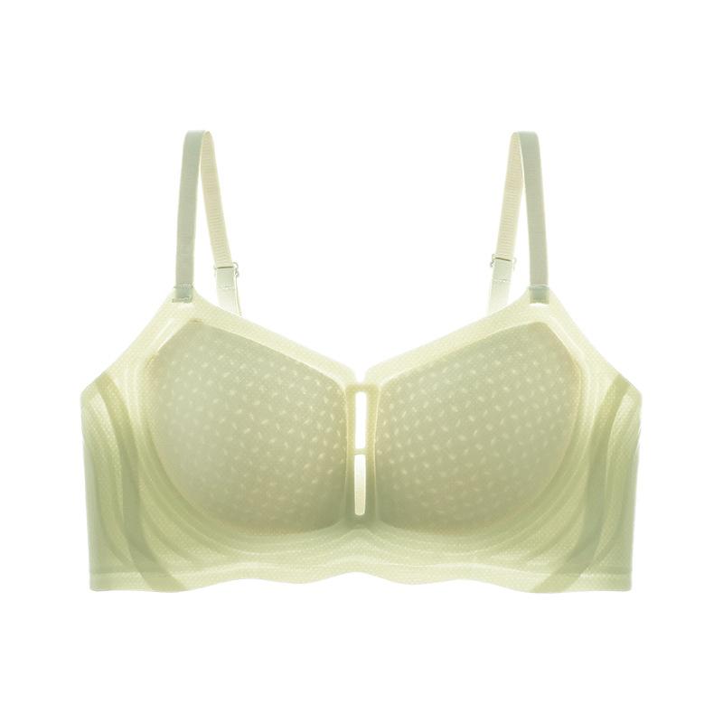Thin and comfortable seamless underwear for women to gather and pull to prevent sagging, no steel ring to close the breasts, high elastic bra
