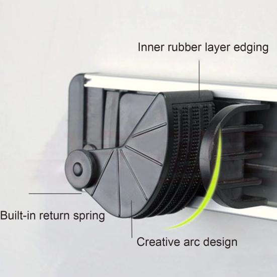 Mop Holder Rack Heavy Duty Wall Mounted Space Saving Broom Storage Tool Rack for Home