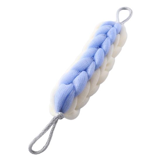 Bath Mesh 2 in 1 Shower Loofah Sponge Soft Exfoliating Bar Back Cleaning Tough Shower Mesh Bath Accessory
