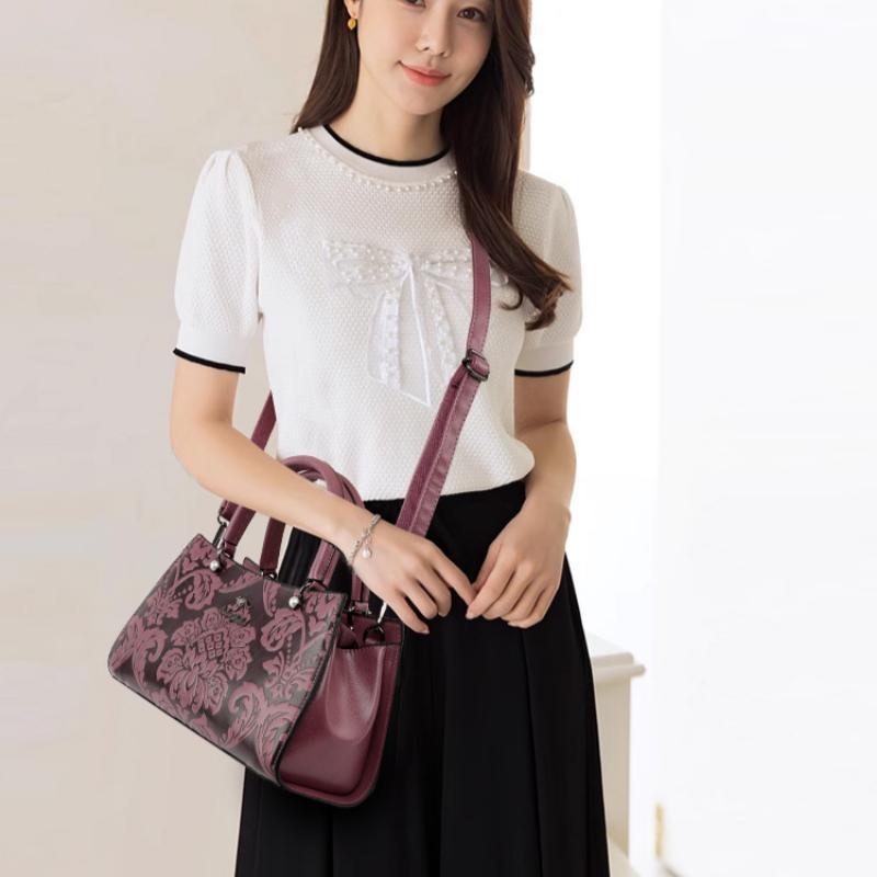Ретро этнический китайский стиль новая женская сумка универсальная модная сумка для мам среднего возраста сумка через плечо сумка-мессенджер