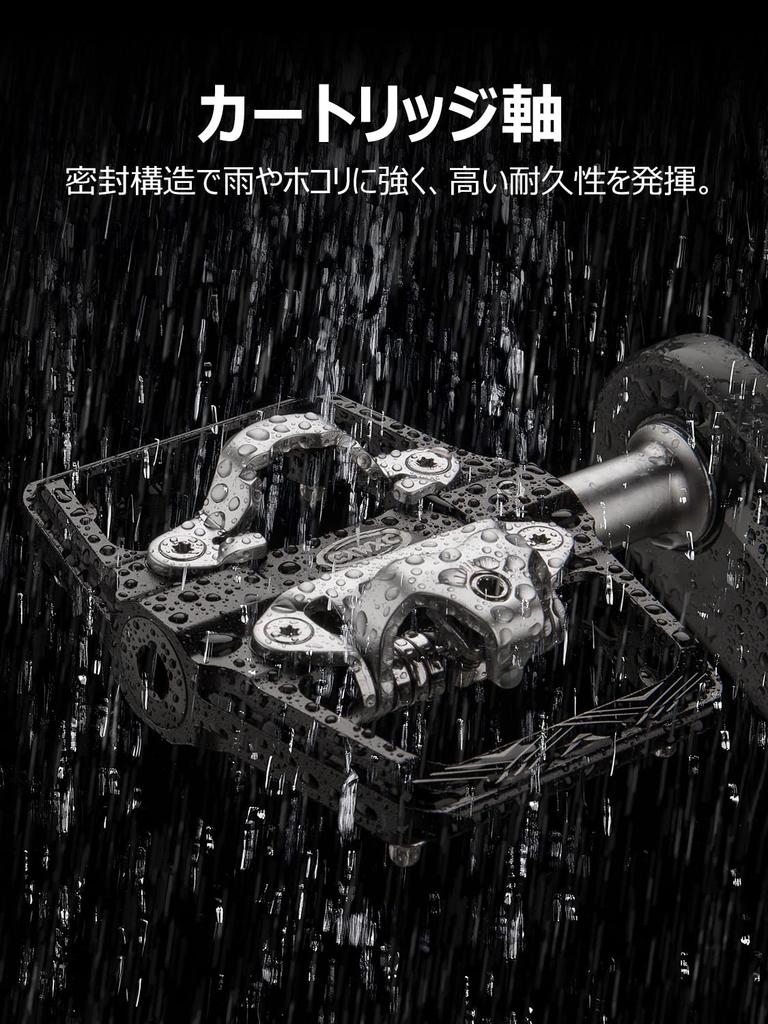 CXWXC Bicycle Binding Flat with Black Pedals, Single-Sided Pedals, Non-Slip Aluminum, Durable, Cleats, (CX-160)