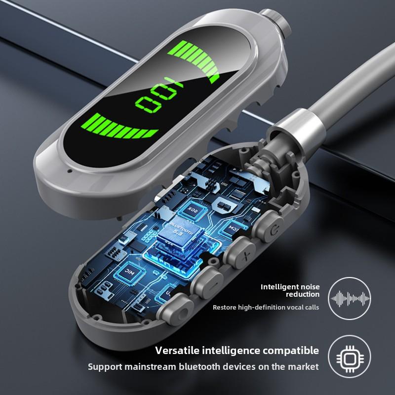 Беспроводная Bluetooth-гарнитура с цифровым дисплеем, долгий режим ожидания, подвесная шейная гарнитура с функцией возврата уха K Song Live