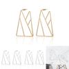 Трендовые геометрические серьги из сплава для женщин Модная уличная бижутерия