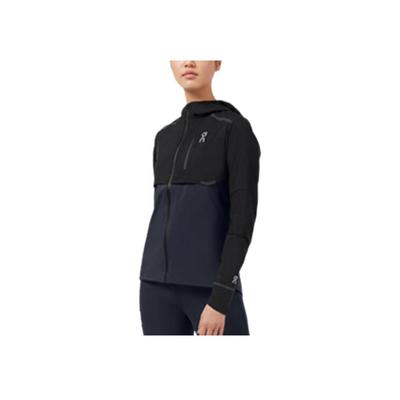 Куртка от ветра On Weather Jacket Легкая Ветрозащитная Беговая Куртка с Капюшоном Женская Куртка Черная 204.00248