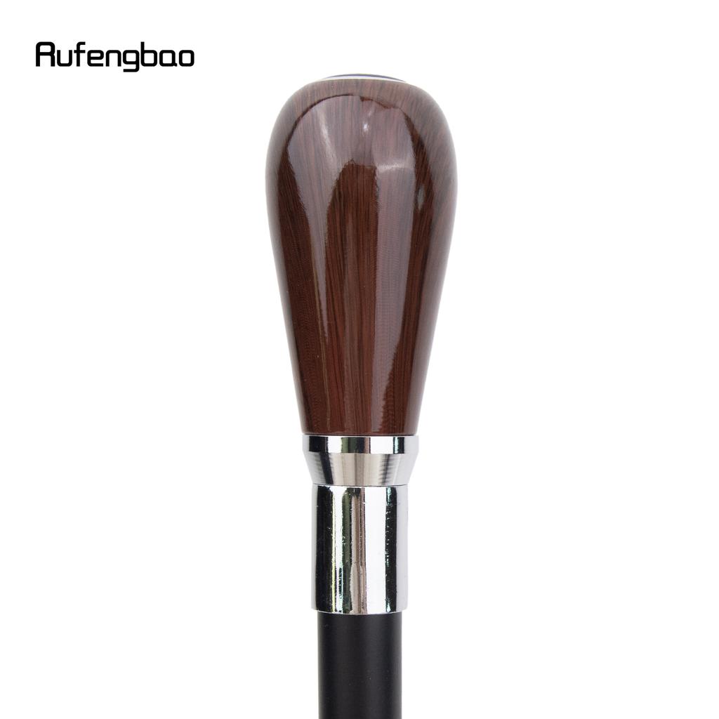 Коричневый деревянный рычаг переключения передач, роскошная модная трость, декоративная палка, джентльмен, элегантная трость для косплея, набалдашник, посох 92 см