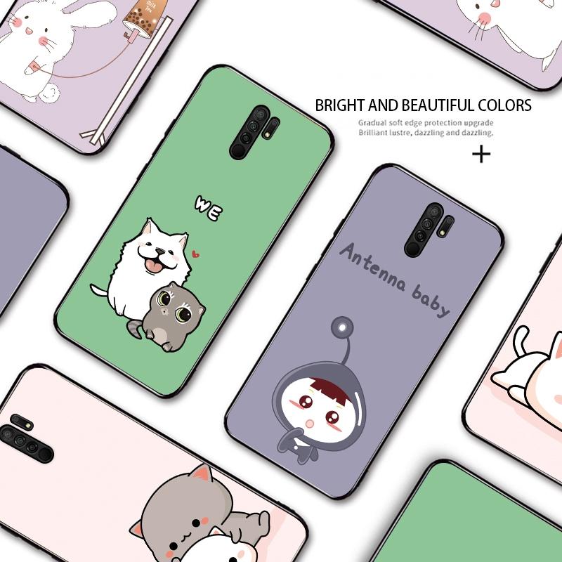 Cartoon Puppy Kitten Bunny Animal Pattern Soft Silicone Phone Case for Samsung Galaxy A50s IPhone Huawei Xiaomi Redmi Note 8 9 10 Pro OPPO Nokia Cover
