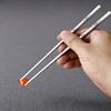 Набор палочек для еды из нержавеющей стали 304 с противоскользящим покрытием, многоразовые металлические палочки для еды, палочки для суши, кухонная утварь, китайские палочки для еды