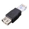 4 шт. Разъем RJ45 папа - USB AF A мама Адаптер Розетка Сеть LAN Ethernet Роутер Штекер