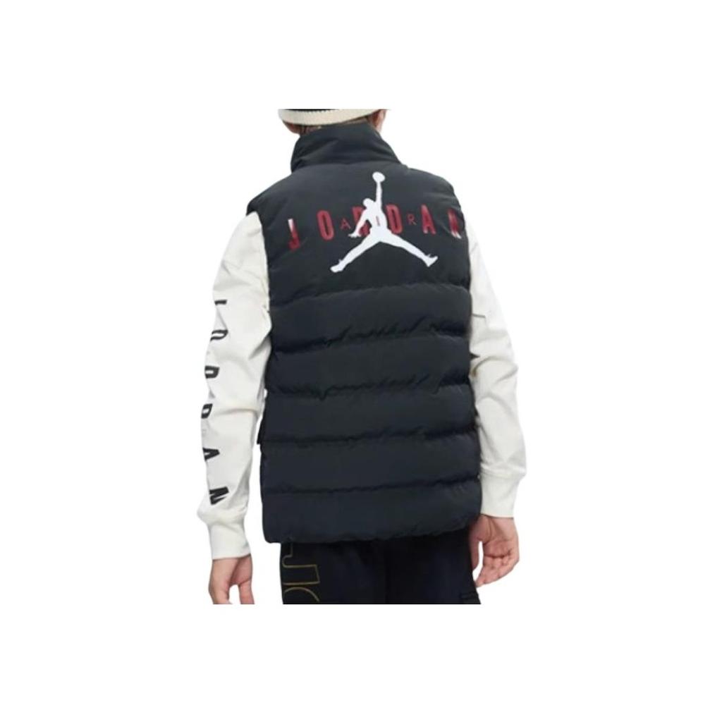 Jordan Однотонный жилет без рукавов с воротником-стойкой, детские жилеты черного цвета JD2342004GS-003