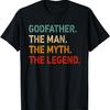 Крестный отец Человек Миф Легенда Смешная идея Футболка Крестный отец