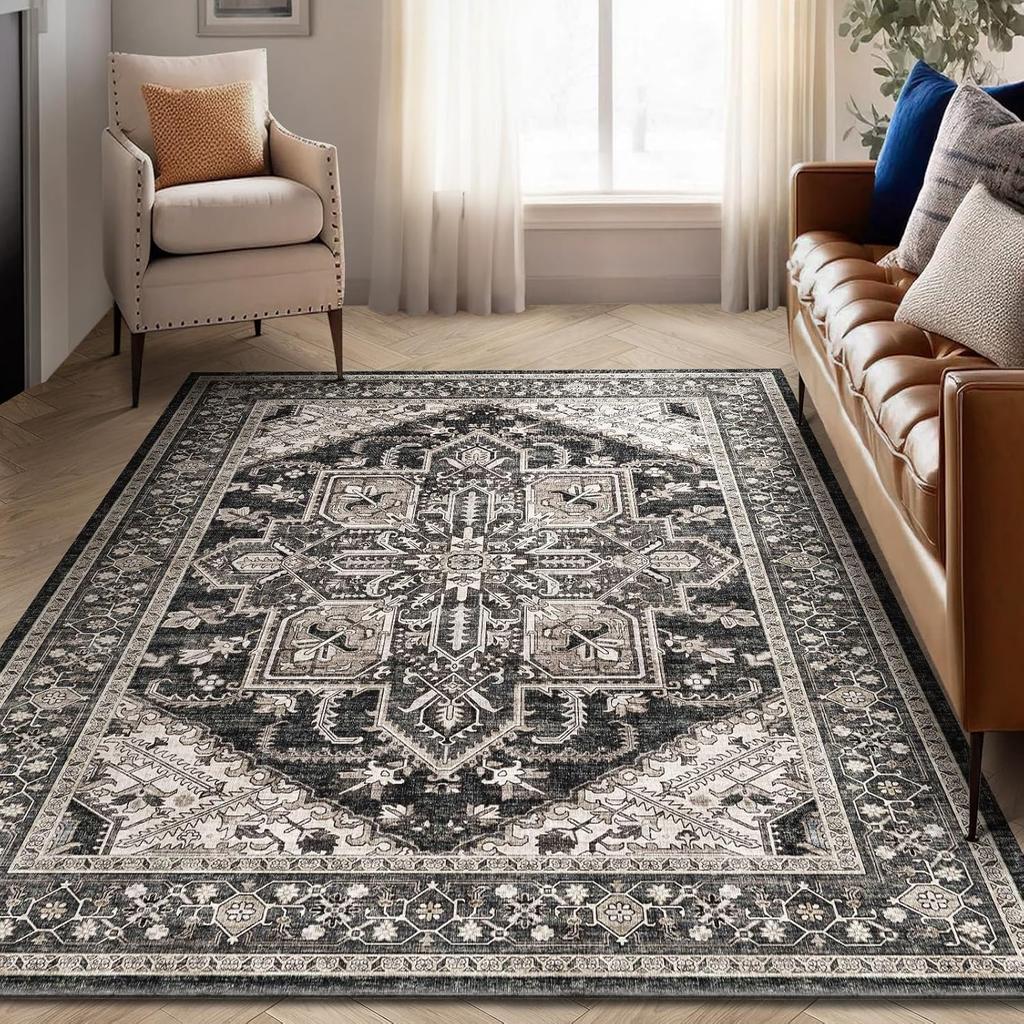 Ковры в этническом стиле для спальни, американский ретро-кабинет, нескользящий коврик для пола, богемный ковер для украшения гостиной, моющийся ковер для лаунжа