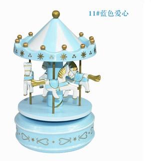 Music Carousel Cake Decorations Music Box Children'S Birthday Decoration Accessories Diy Creative Party