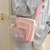 Женская сумка Маленькая квадратная сумка Новая Сладкая и Милая Девочка Kawaii Ulzzang Ita Bag Контрастный цвет Ins Сумка через плечо