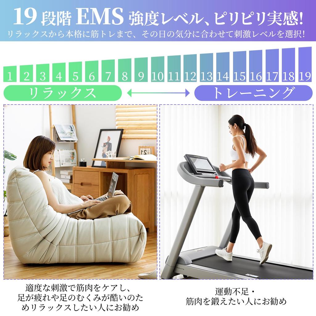 Revolutionary Enhanced EMS with Increased EMS Foot Mat for Sole Foot Foot 8 Exercise 19 Intensity Panel and Remote Compact and Lightweight No Jel Easy