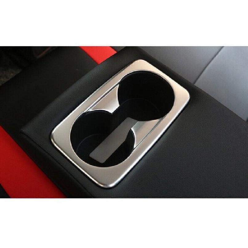 For Kia Forte K3 19-2024 Silver Steel Gear Shift Water Cup Panel Frame Trim