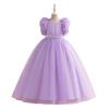4-14Y Flower Girl Princess Dress For Weddings Summer Kid Formal Bow Long Gown For School Evening Party Children New Year Dresses