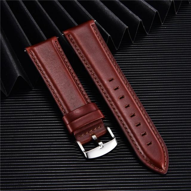 Quick Release Straps Men Women Genuine Leather Watchbands 18mm 20mm 22mm Smart Watch Band Watch Accessories