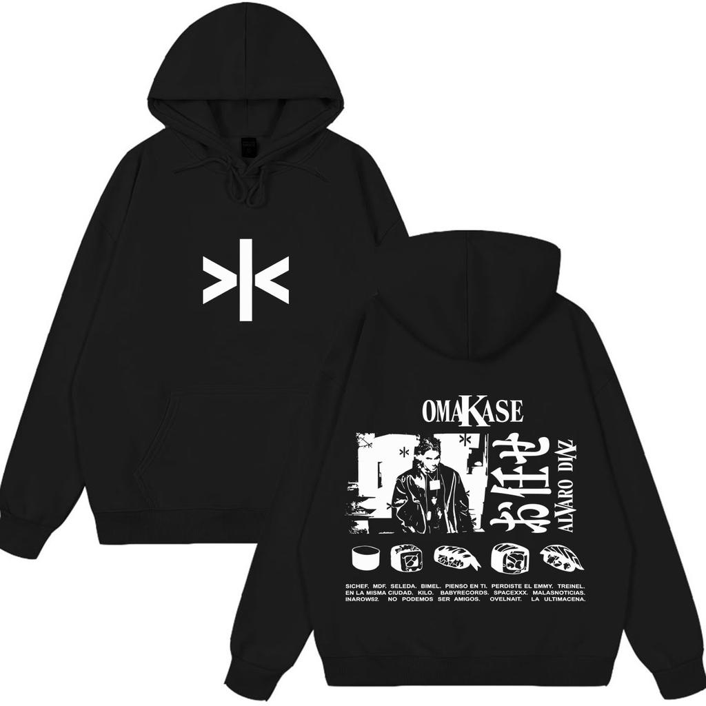 Alvaro Diaz Omakase Album 2026 Tour Print Hoodie Men Women Fashion Sweatshirts Long Sleeves Casual Loose Vintage Pullover Tops