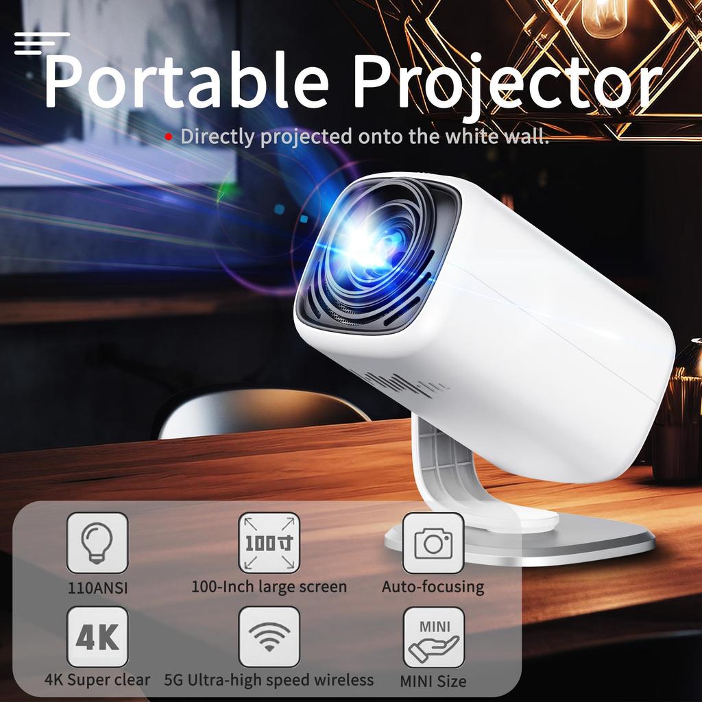 Портативный проектор YL05A: 1080P Android Смарт Поддержка 4K