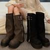 Pants Boots Western Knight Boots Popular Long Boots Women'S Autumn And Winter High Boots New Boots