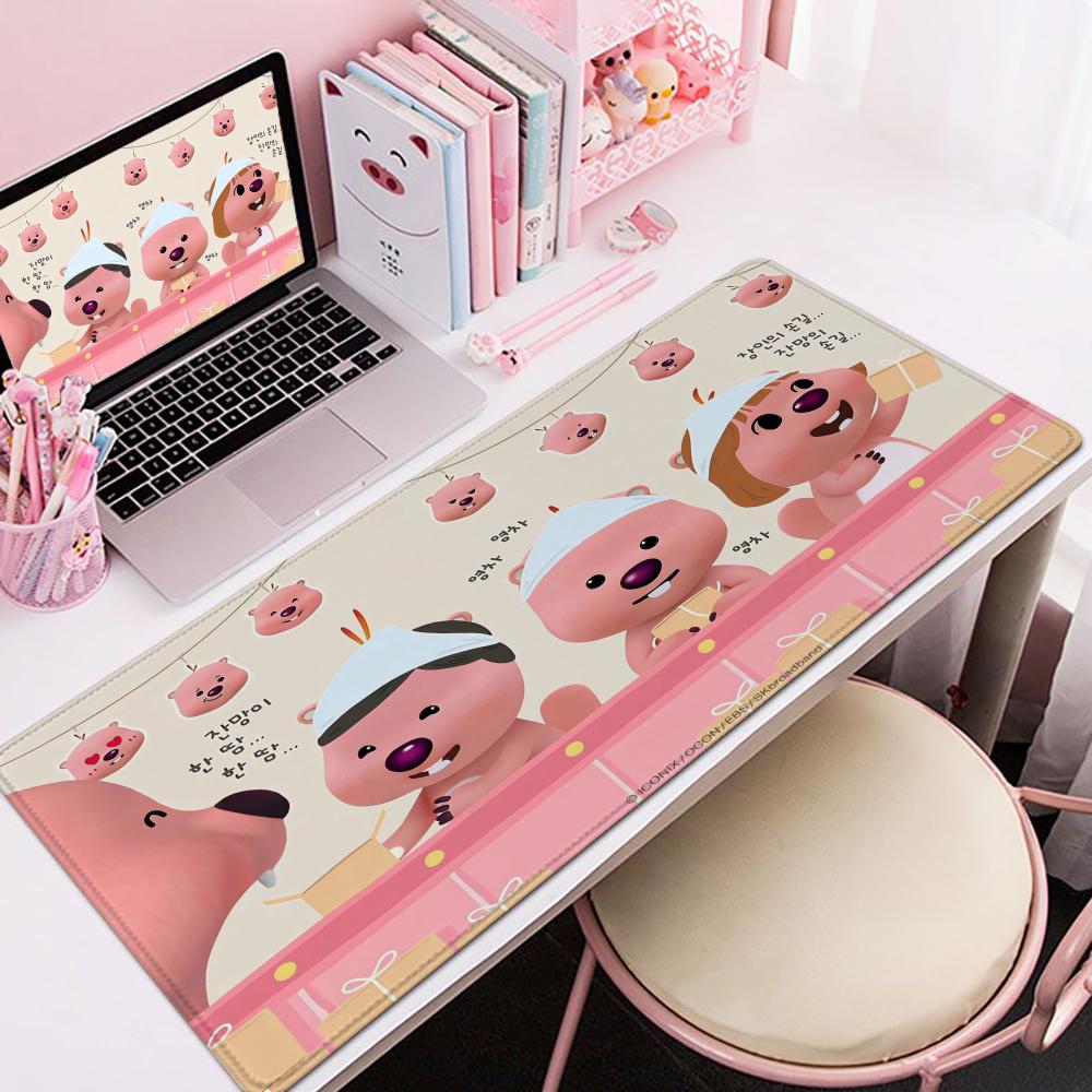 Cute Lloopy Mouse Pad xCM Nonslip Gaming Mousepad Gamer ESports Mouse Mat Game Mechanical Keyboard XXL Desk Mat