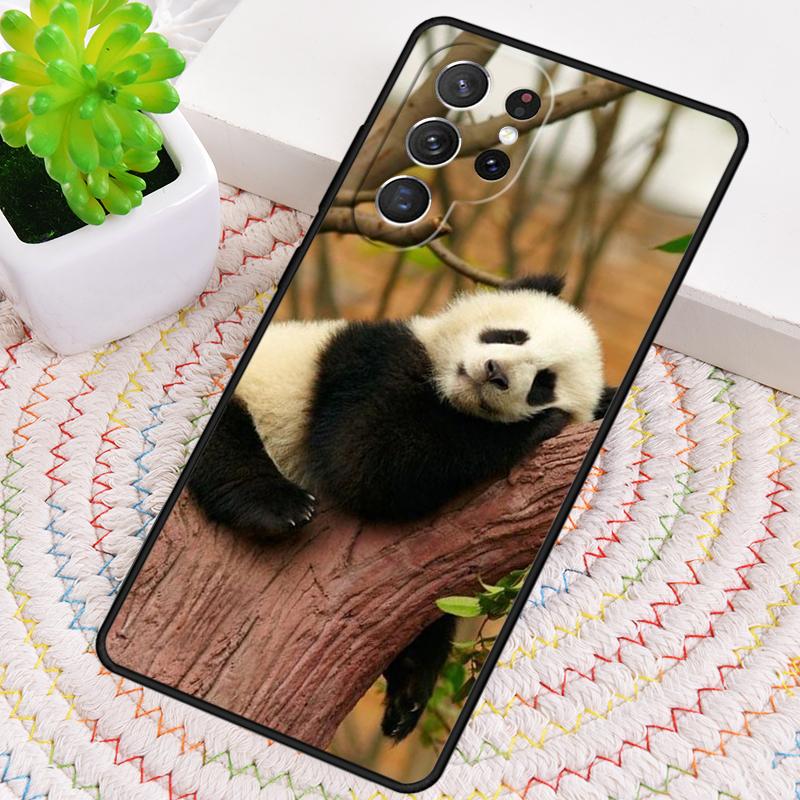 Панда Животное Милый Медведь Силиконовый Чехол для Телефона Для Samsung Galaxy note 10 pro S26 S25 S24 S23 S22 S21 Plus S25Ultra Capa Чехол