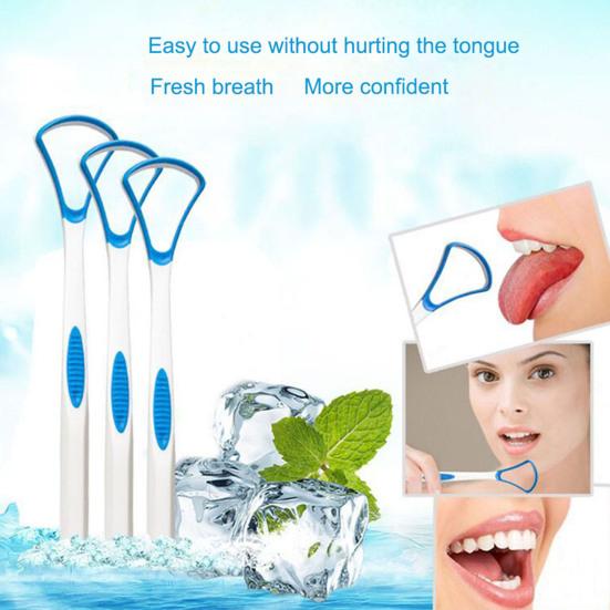 Tongue Cleaning Tool Healthy Wear-Resistant Lightweight Tongue Scraper Oral Care Stainless Steel Tongue Cleaner Tongue Cleaner
