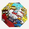 1pc Hello Kitty & Friends Automatic Opening Folding Umbrella - 8 Rib Iron Frame Outdoor Umbrella - Festival Gift for Fans, Travelers, Everyday Use - P