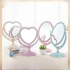 European Style Heart-Shaped Vintage Vanity Mirror – Double-Sided Desktop Makeup Mirror