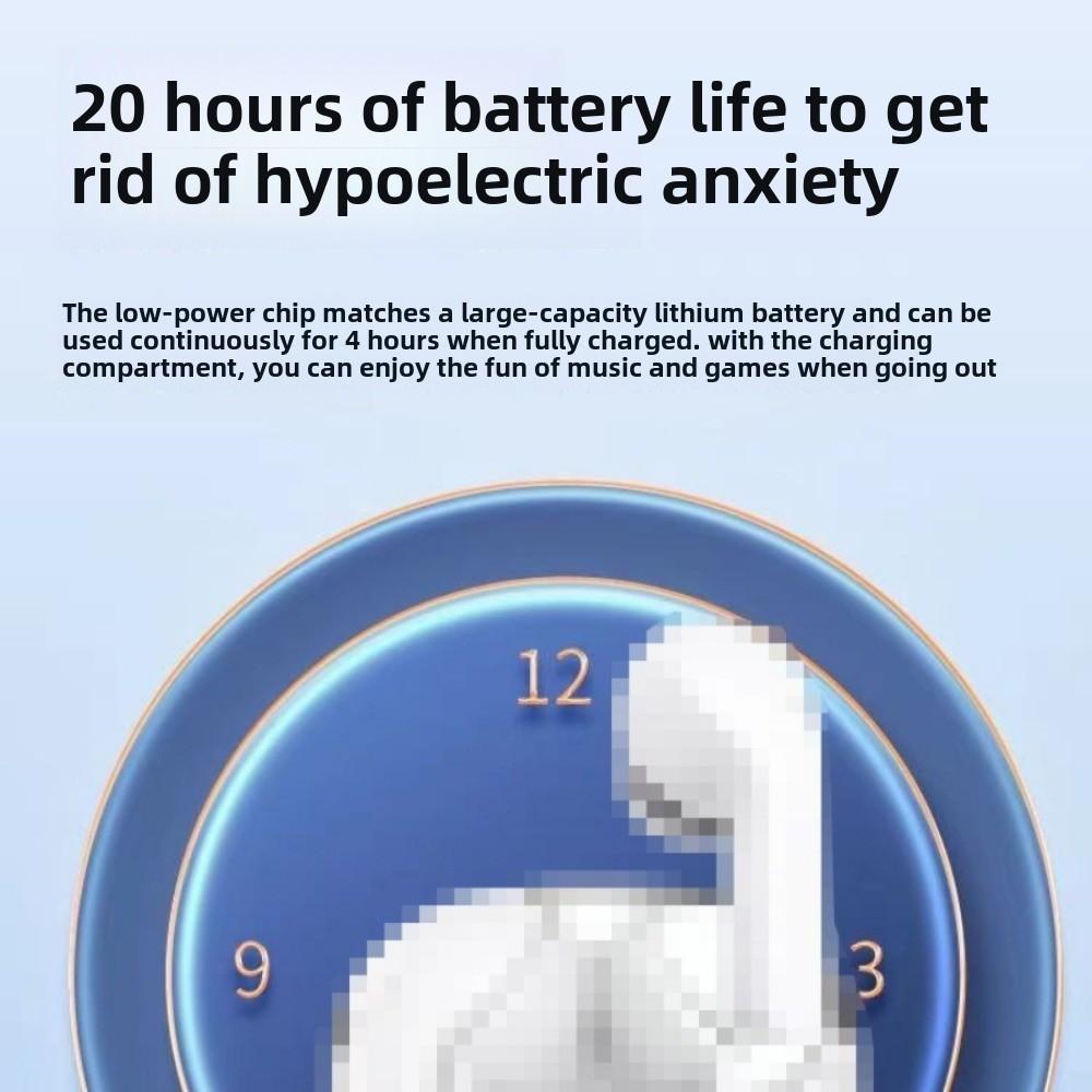 Bluetooth-наушники Прозрачные беспроводные внутриканальные наушники с шумоподавлением и цифровым дисплеем Спортивные наушники