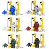 X-01 Military Soldiers Mini Action Fallouted Knights Bracket Model Figures Weapons Robots Mecha Building Blocks Bricks Toys