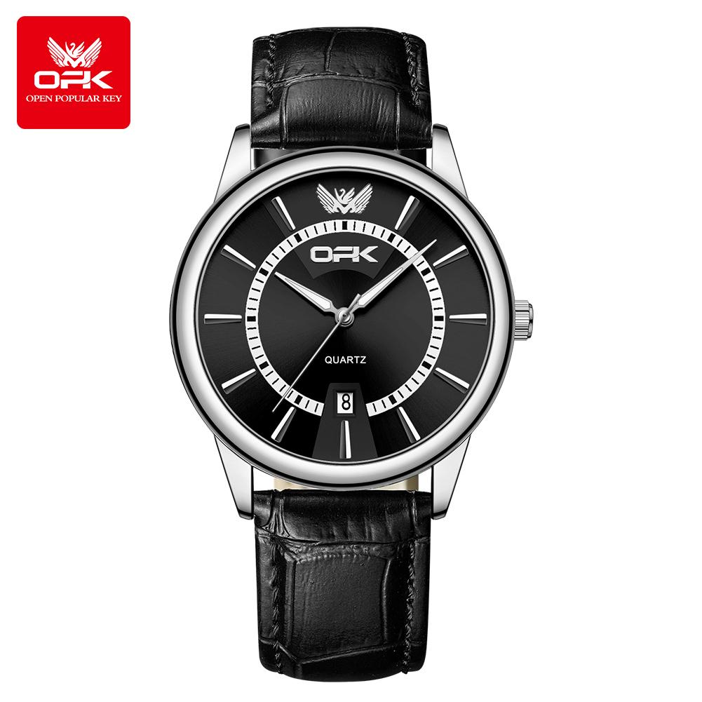 OPK brand men's waterproof quartz watch 6036