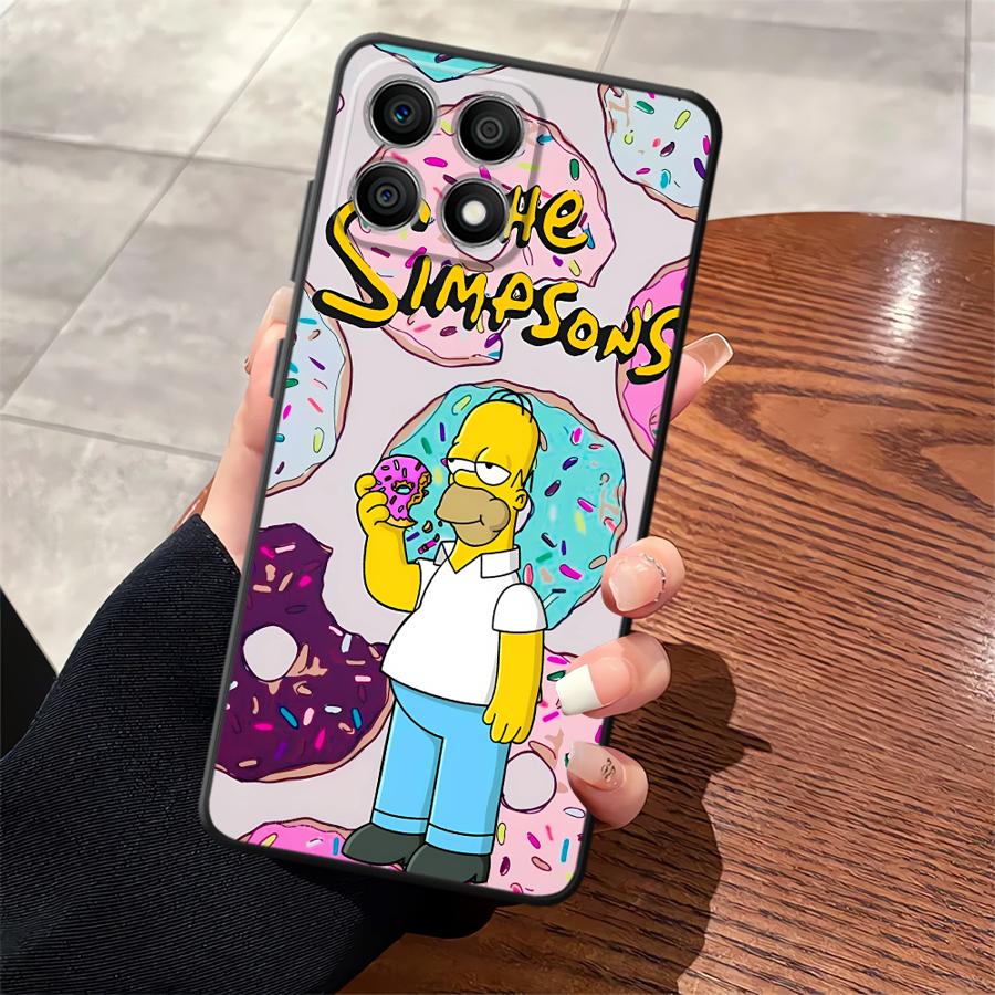 Чехол для телефона Funda для Honor X9a 70 X9 X7a 90 Lite X9c X8 8X S-simpsons Пончик