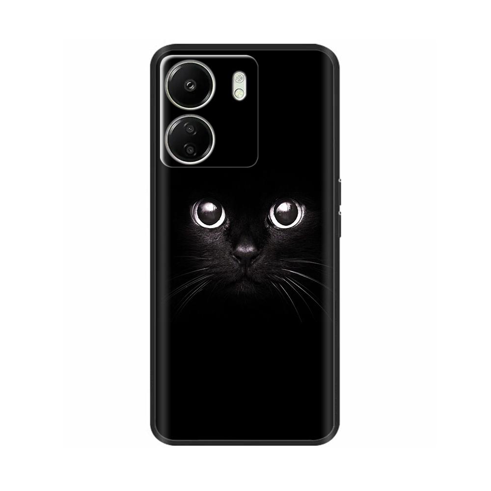 Чехол для Poco C65 Чехол 6.74" Черный Мягкий Силиконовый Чехол Для POCO C65 C 65 PocoC65 Чехол Для Xiaomi Poco C65 Чехлы Для Телефона Fundas