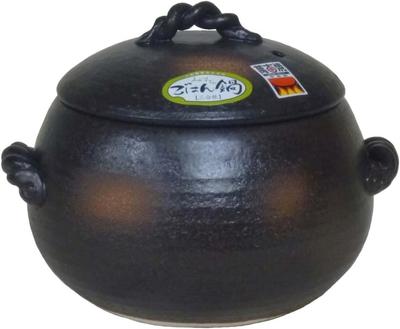 Рисоварка Misuzu Pottery (Глиняный горшок) - Объем на 3 чашки, керамика Банко Йоккаити. *Только для использования с открытым пламенем.. (Не подходит для индукционных плит.