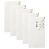 DESIGNPHIL Midori Gift PC Gold Flower Set of 25069006X5 Envelopes, Envelopes, 69, Envelopes, White, 5,