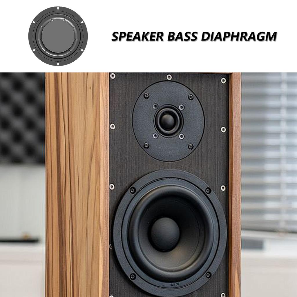 Сабвуферный динамик, диафрагма, излучатель НЧ-динамика, усиливающий басы, резиновый и железный аксессуар для динамика 6,5/8 дюймов