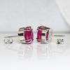 Burmese   Natural Pink Round Ruby 42.30 Ct Earring Pair Free Delivery