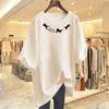 Loose Kitten Print Cotton T-shirt Short-sleeved New White Large-size Top Bottoming Shirt