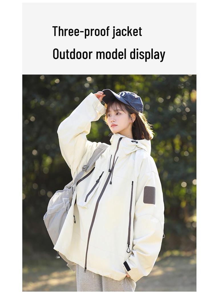 Women's Waterproof Windproof Jacket - Spring/Autumn Casual Fashion, Breathable, Loose Fit