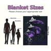 Purple Moon Butterfly Wallpapers for iPhone & AndroidBlanket Flannel Throw Blanket for Sofa, Bed, Travel, Camping, Office