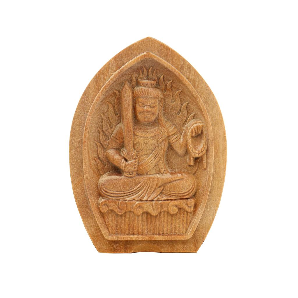 Kurita's Specialty Buddhist Statue [Guardian Deity] Seated Acala (Lotus-Shaped Incense Holder Buddha [Pocket Buddha]) Guardian Deity, Kakugo (6.2cm