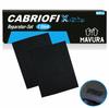 CABRIOFIX Cabriolet Roof Repair Kit Self-adhesive Top for All Brands 2xBlack
