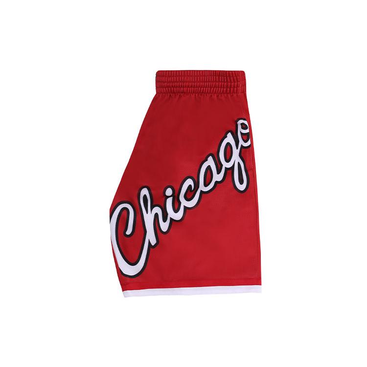 Mitchell & Ness x Big Face5.0 Баскетбольные шорты Мужские Разноцветные Черный Красный PSHR4351-CBUYYPPPBLCK