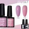 PHOENIXY 2Pcs 8ML Nail Art Gel Set Semi-Permanent Nail Varnish With TopBase Coat For Nail Beginner DIY At Home
