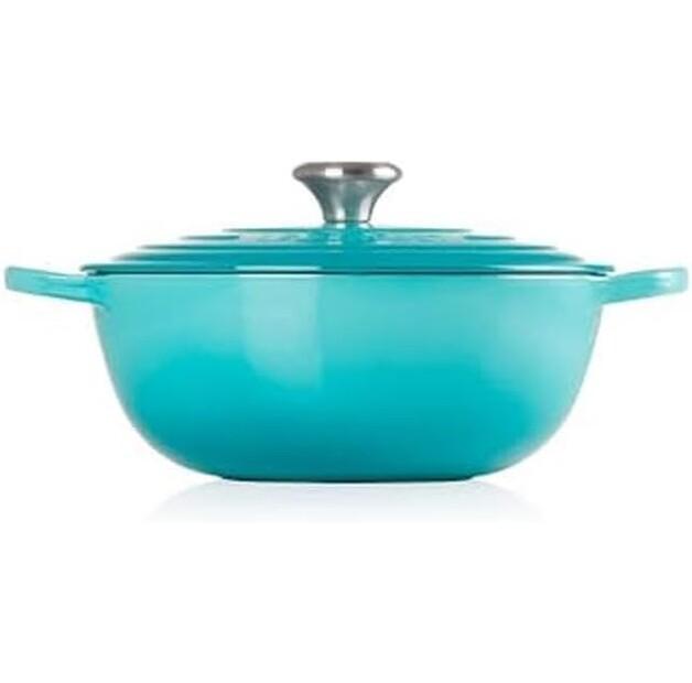 Cast Iron Casserole Le Creuset Signature La Marmite Family Pot 26cm Caribbean 4.1l (21114261700430)