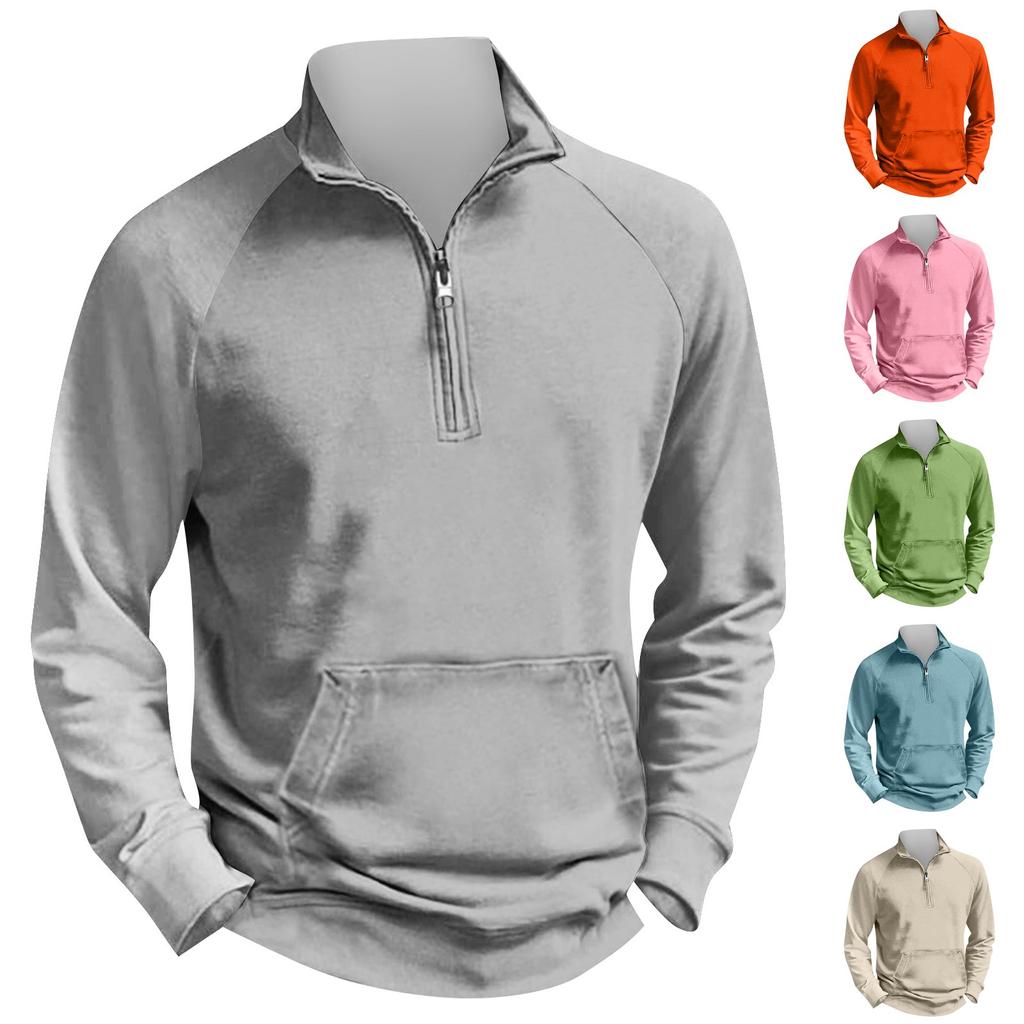 Мужская уличная винтажная модная спортивная футболка с v-образным вырезом и длинным рукавом