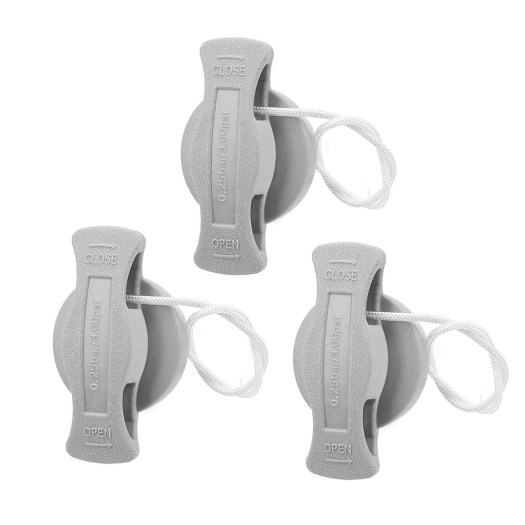 3pcs Inflatable Boat Valve Professional 8 Teeth PVC Leakproof Inflatable Replacement Air Plug for